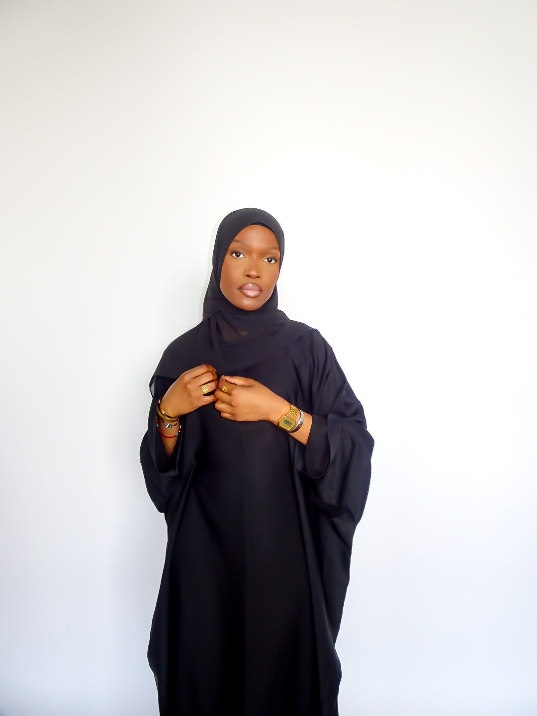 Midnight Batwing Abaya