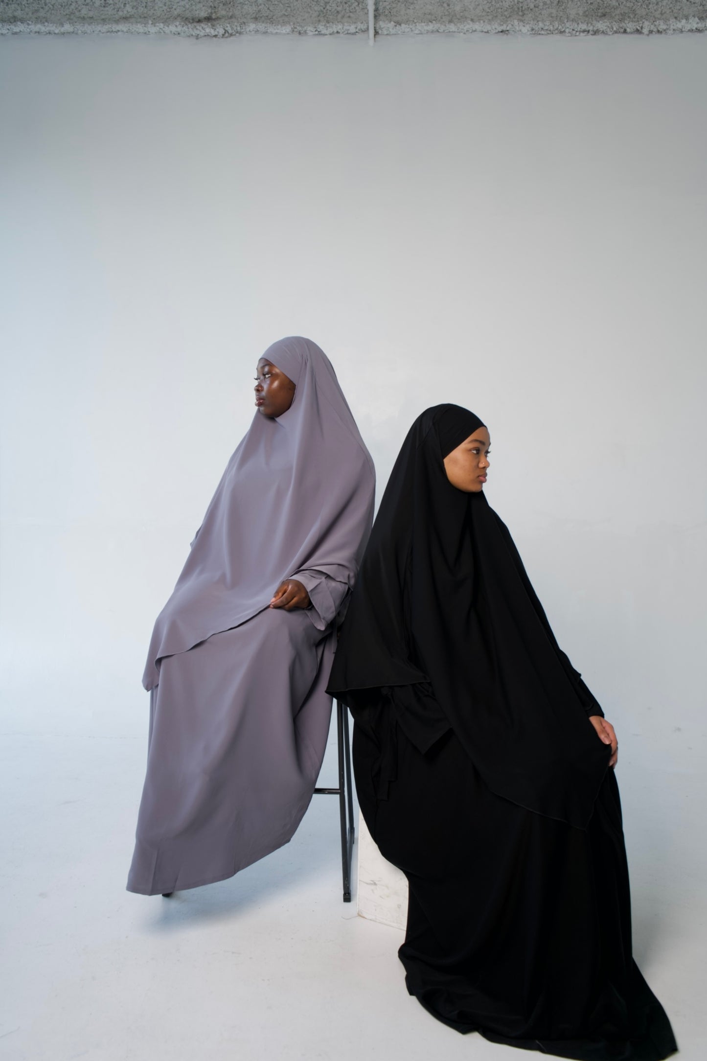 Grey Khimar Set