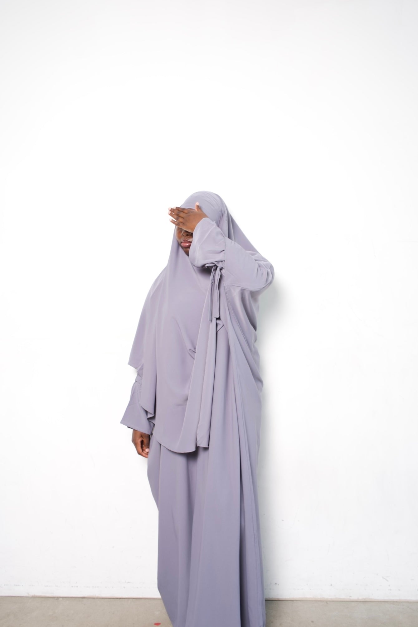 Grey Khimar Set