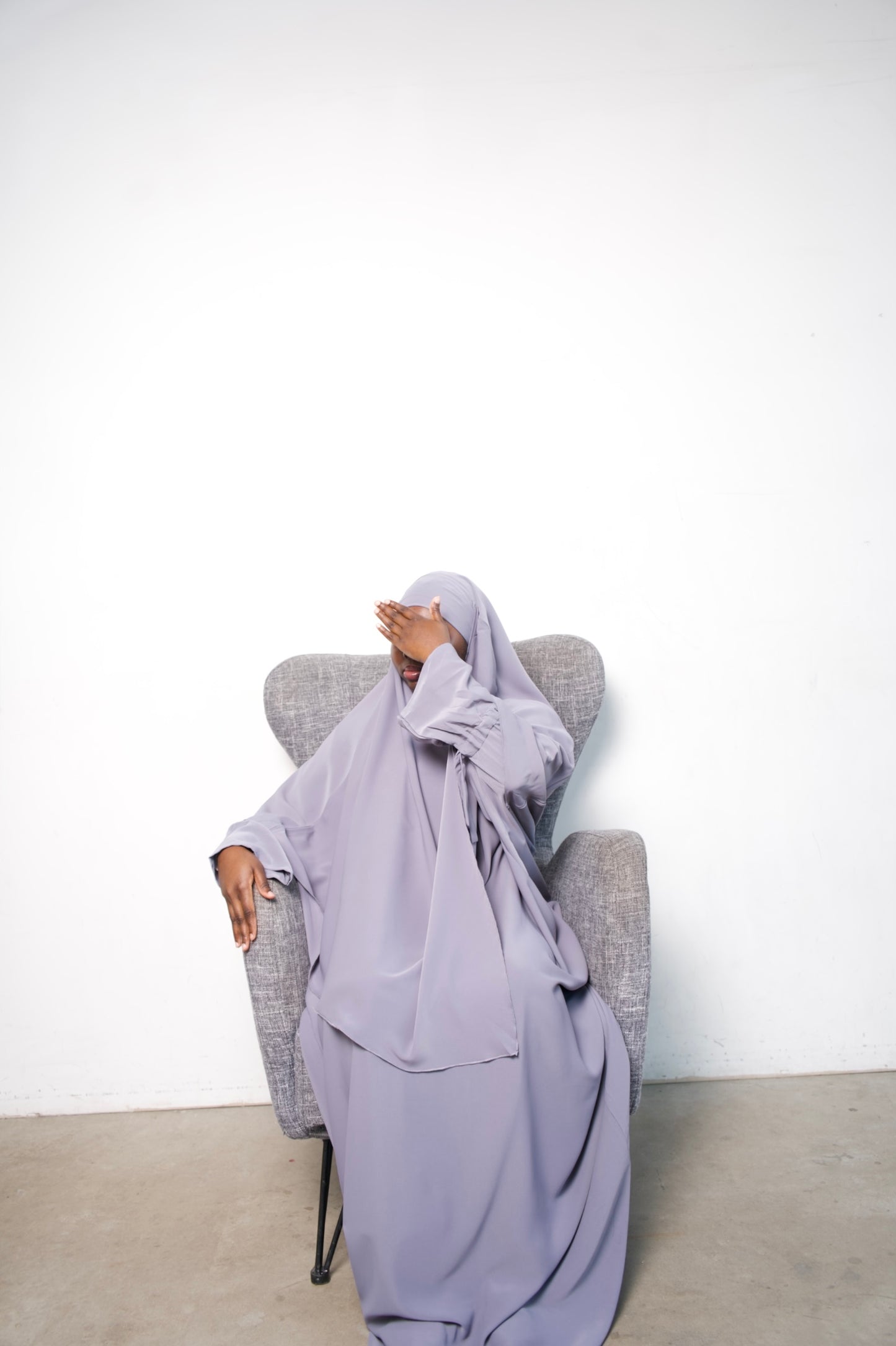 Grey Khimar Set