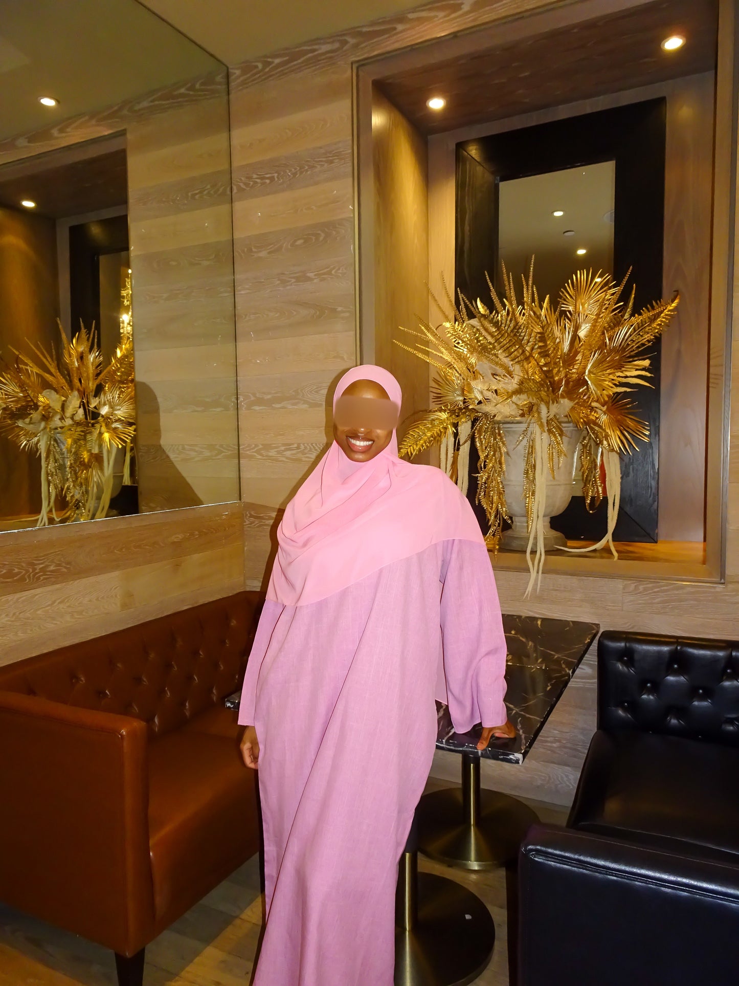 Peony Linen Abaya