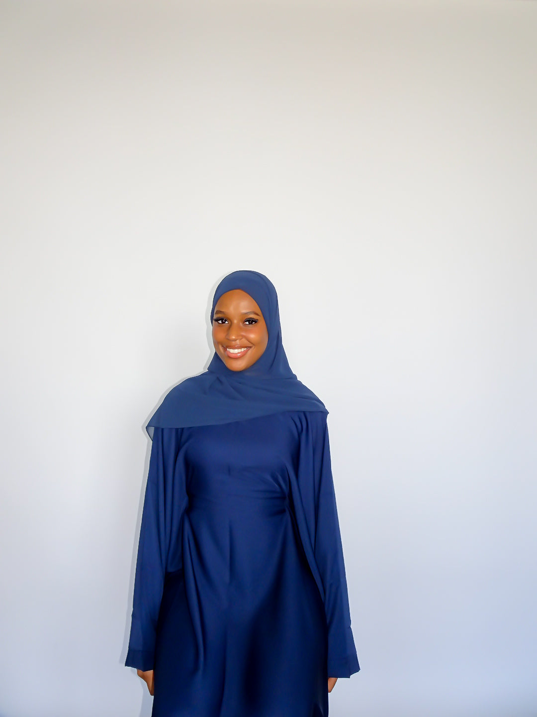 Indigo Batwing Abaya