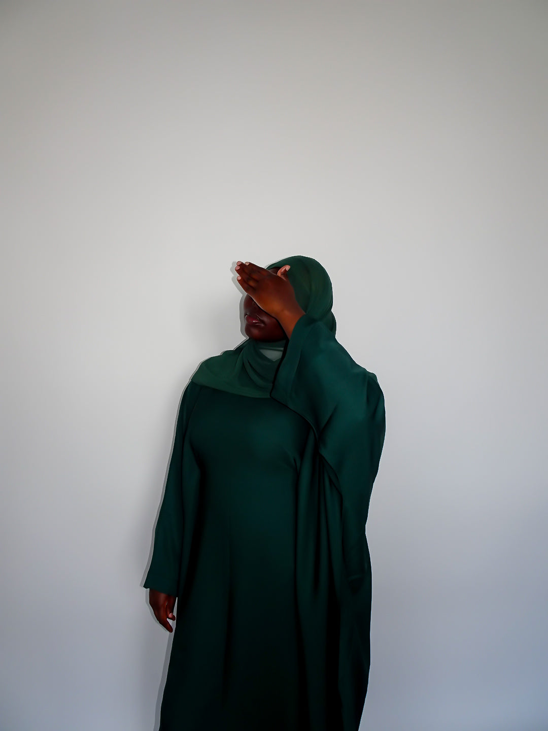 Forest Green Batwing Abaya