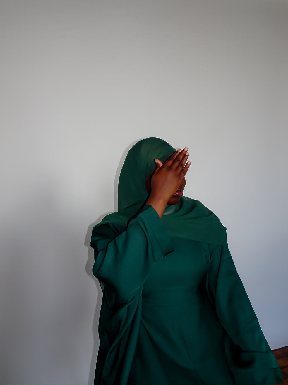 Forest Green Batwing Abaya