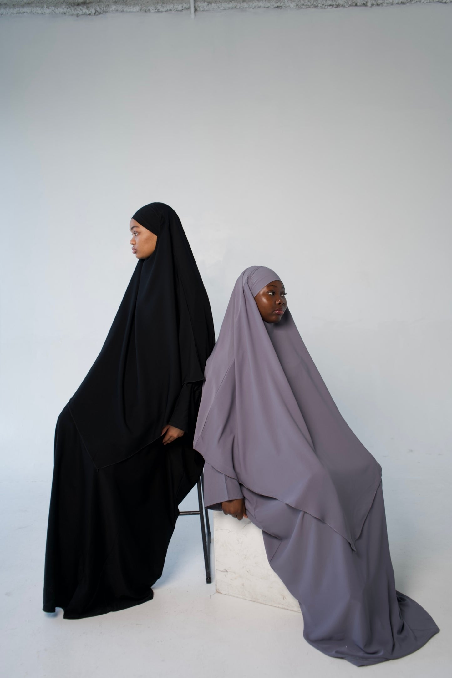 Black Khimar Set