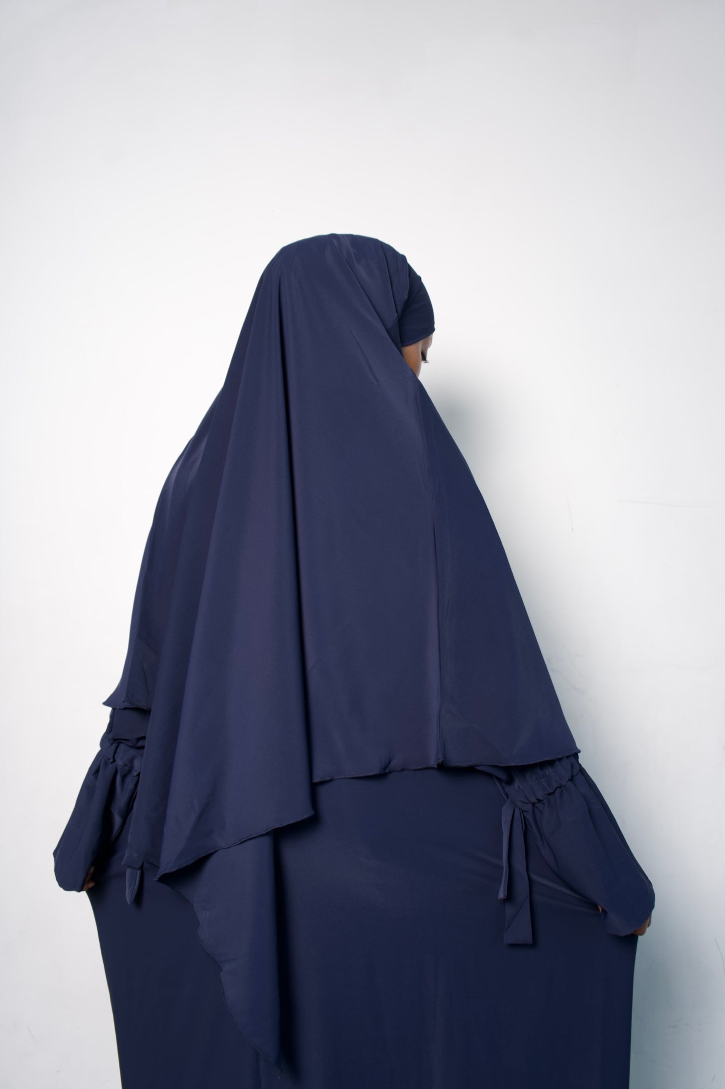 Navy Blue Khimar Set