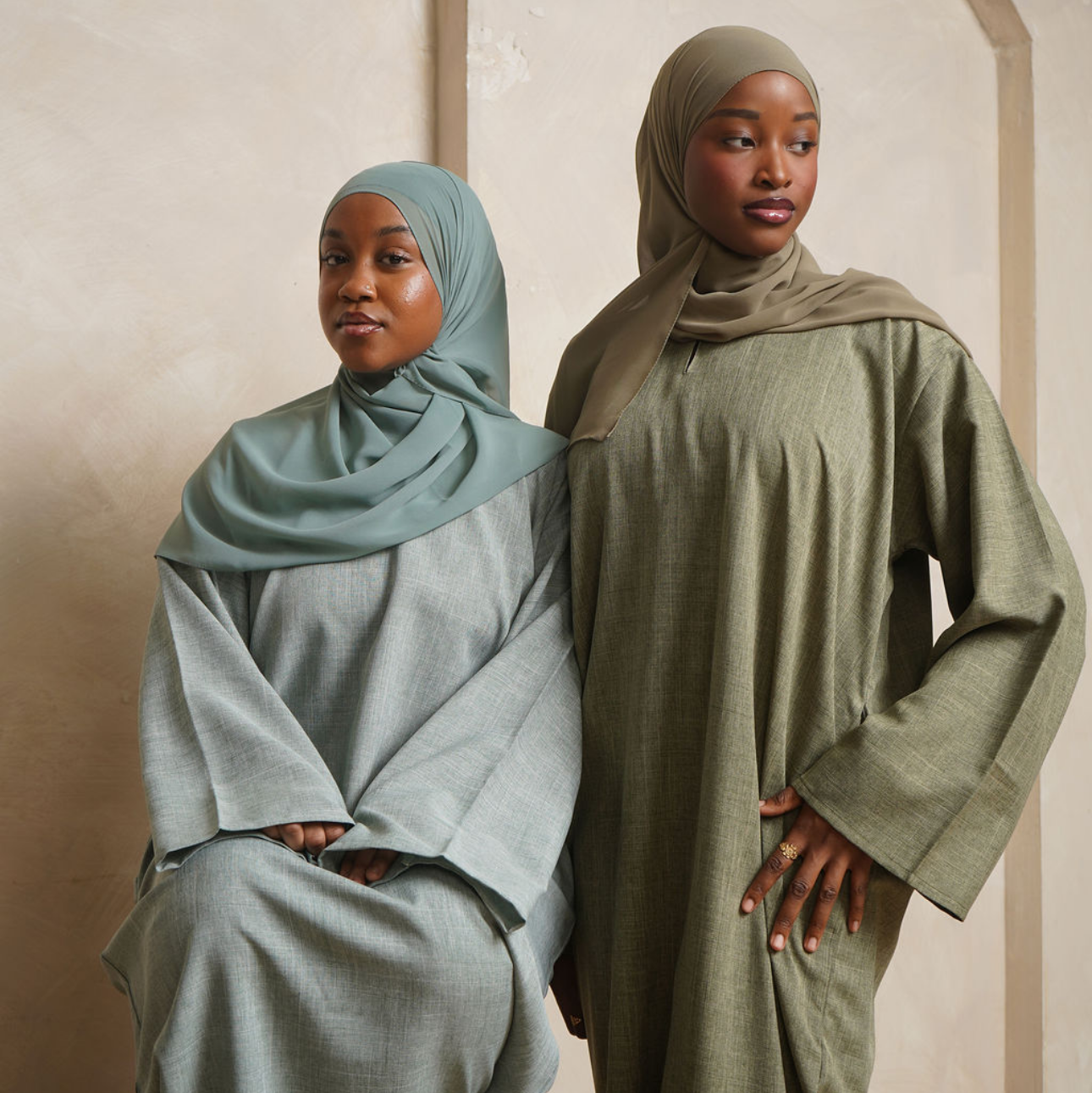 Olive Linen Abaya
